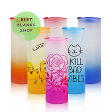 Load image into Gallery viewer, 25oz Gradient Frosted Glass Tumbler
