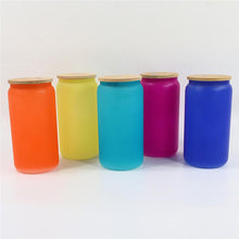 Load image into Gallery viewer, Sublimation Cold Color-Changing Glass Libby Jars
