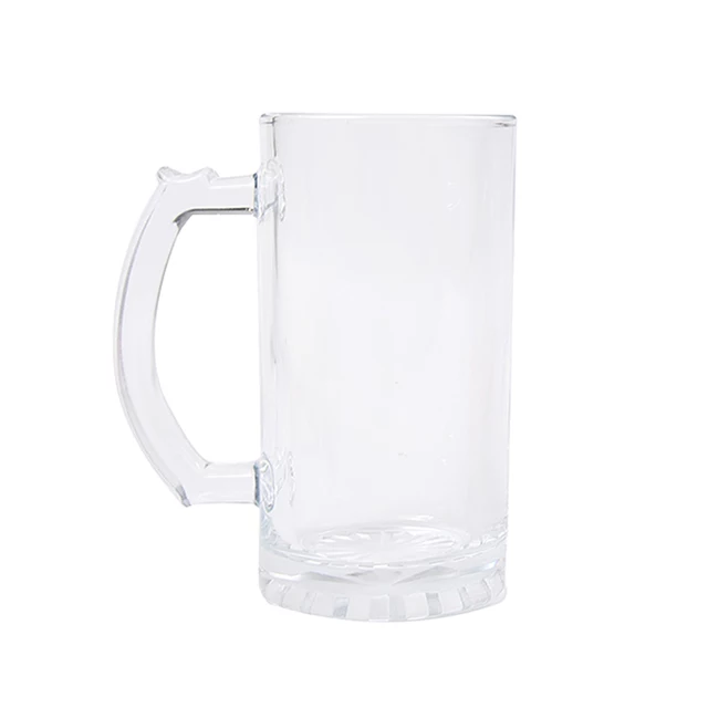 US Stock, CALCA 48pcs 16oz Sublimation Clear Glass Mug Blanks Beer